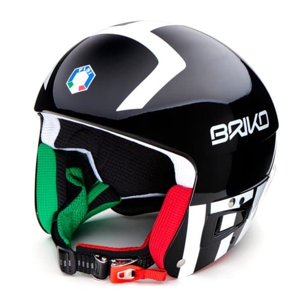 Briko Vulcano FIS Helmet - Italian FISI Black White