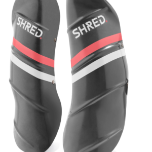 Shred shinguards in navy blue/rust on World Cup Ski Shop 9
