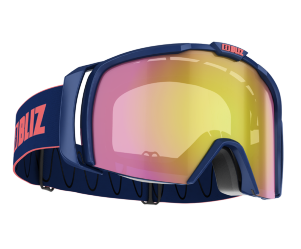 Bliz Nova goggle - black w/ lt. org blue lens (Copy) on World Cup Ski Shop