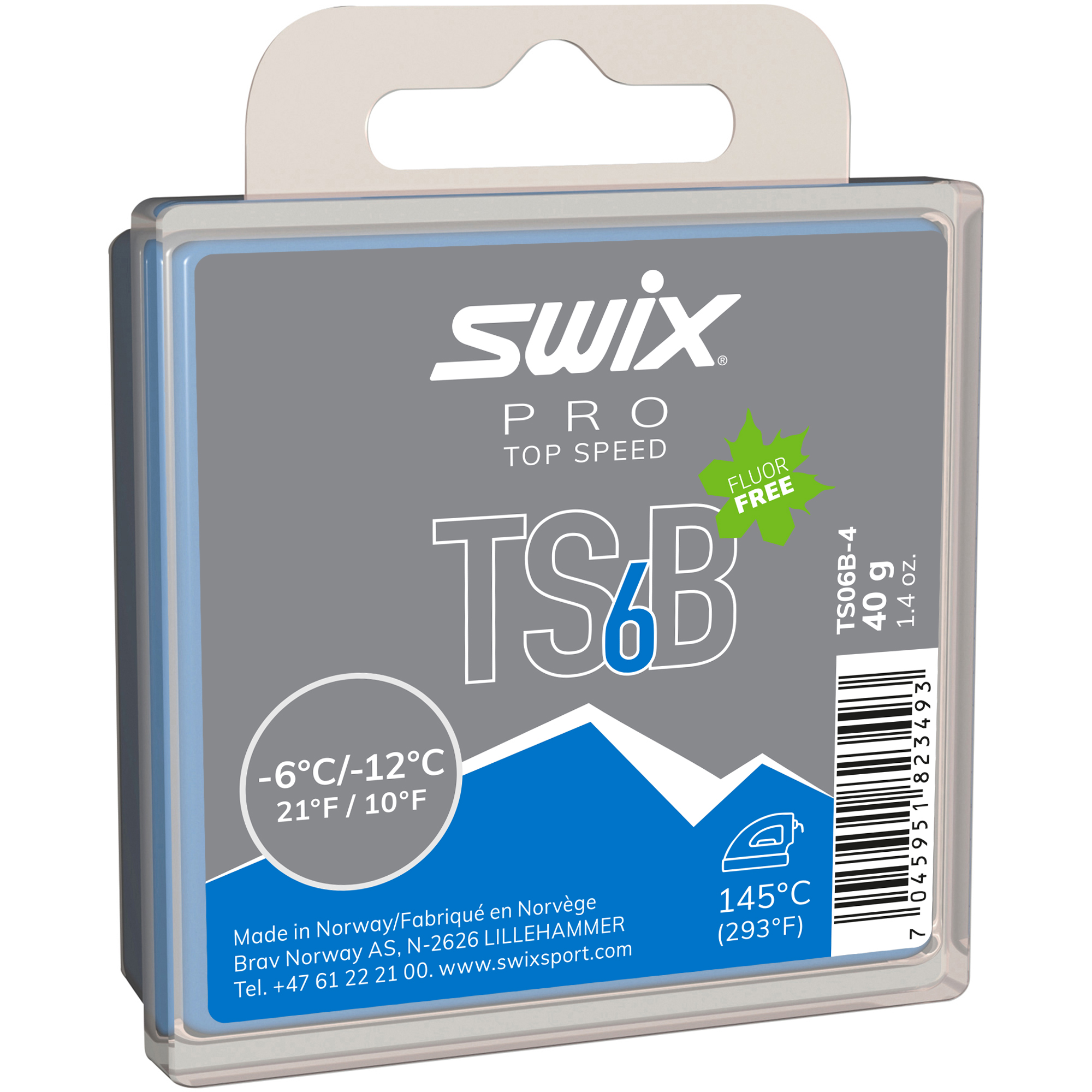 Swix PRO TS BLACK Wax 5,6,7,8,10 - 40g bar - World Cup Ski Shop