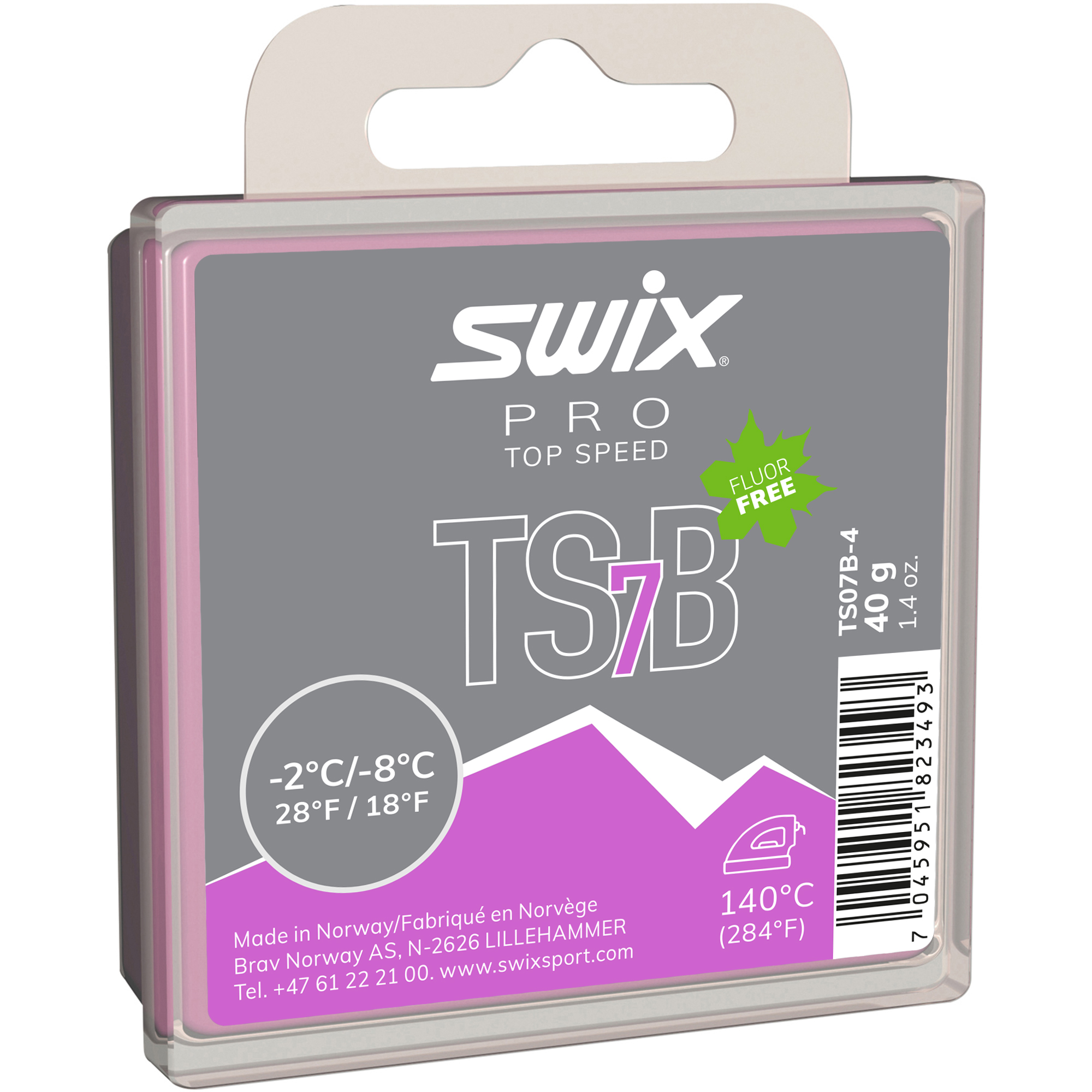 Swix PRO TS BLACK Wax 5,6,7,8,10 - 40g bar - World Cup Ski Shop