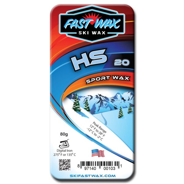 Fast Wax HS 10,20,30 Sport Waxes - 80g bar on World Cup Ski Shop