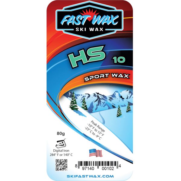 Fast Wax HS 10,20,30 Sport Waxes - 80g bar on World Cup Ski Shop 1
