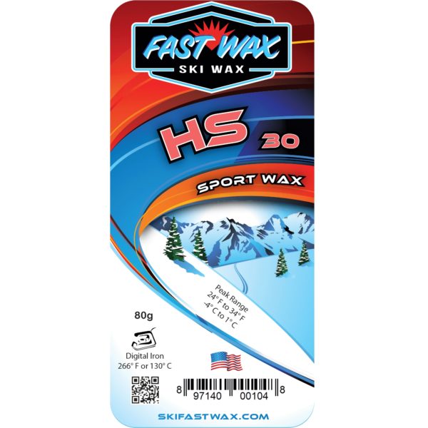 Fast Wax HS 10,20,30 Sport Waxes - 80g bar on World Cup Ski Shop 12