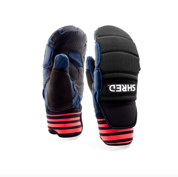 Shred Ski Race Protective Mittens navy/rust on World Cup Ski Shop 1
