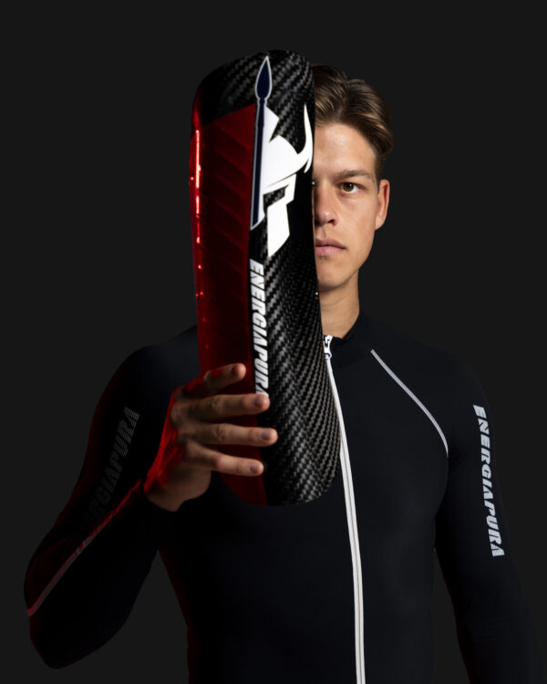 25/26 ENERGIAPURA Steen Olsen Carbon Racing CDM Shinguards on World Cup Ski Shop 6