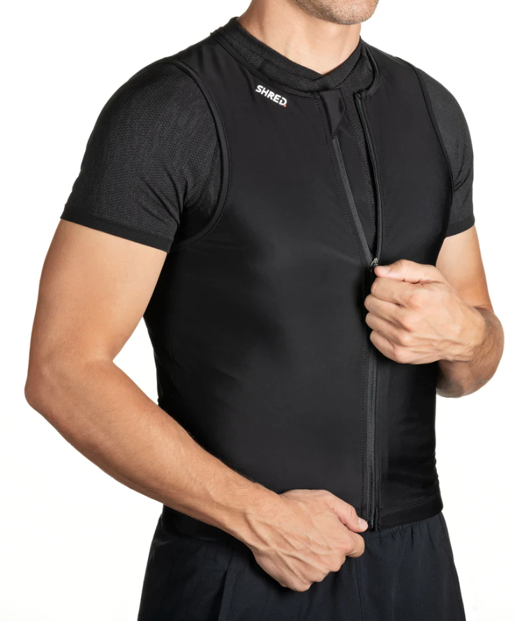 SHRED NEW 2nd Skin Flexi Back Protector Vest Zip on World Cup Ski Shop 2
